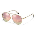 TJUTR Polarized Tangle Free Aviator Sunglasses for Women & Men, UV400 Protection Trendy Shades, No-Snag Metal Frame Glasses