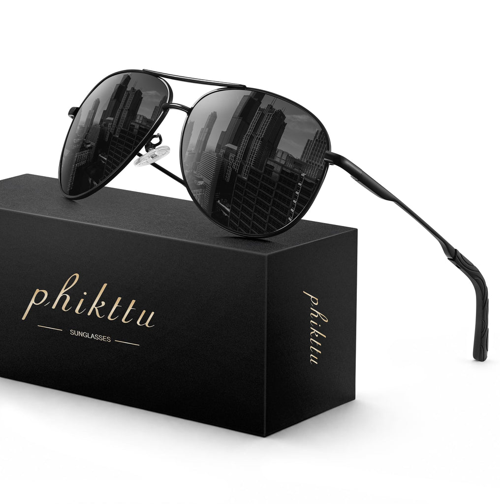 Sunglasses Men Polarized Aviator Sunglasses for Men Women Fishing Driving Sun glasses Metal Frame UV400 Protection