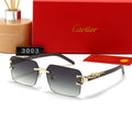 7 colors New hot HD lenses Frameless design sunglasses 3003