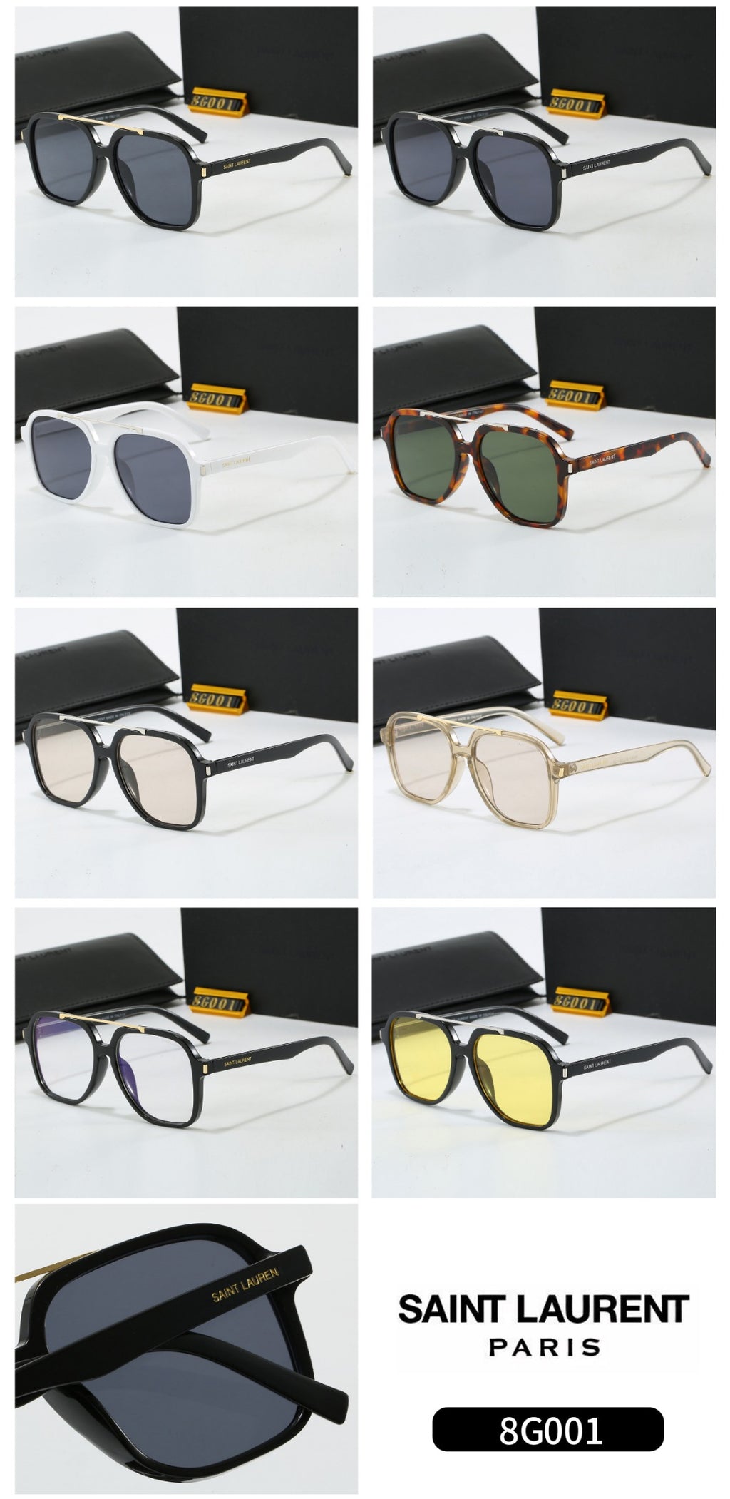 Fashion hot 8 color sunglasses 8G001